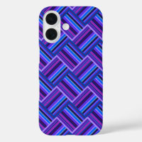 Blue and purple stripes weave