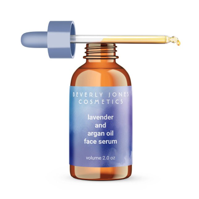 Blue and Purple watercolor dropper bottle label (Creator Uploaded)