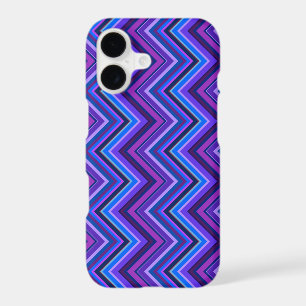 Blue and purple zigzag stripes
