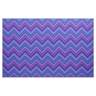 Blue and purple zigzag stripes fabric