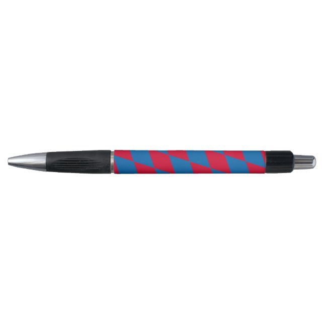 Blue and Red Bavaria Diamond Flag Pattern (Front)