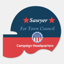 Blue And Red  Campaign Yard Sign