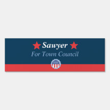 Blue And Red  Campaign Yard Sign