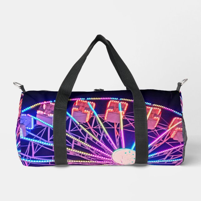 Blue and red Ferris wheel Duffle Bag (Front)