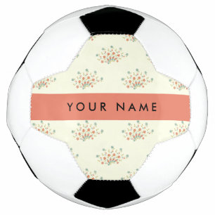 Blue and Red Flowers, Red, Your Name Football