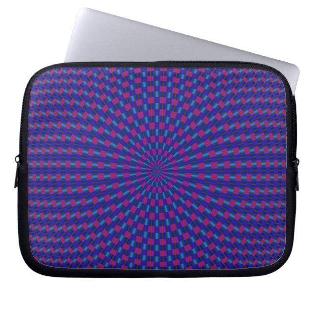 Blue and Red Geometric Circles Sleeve (Front)