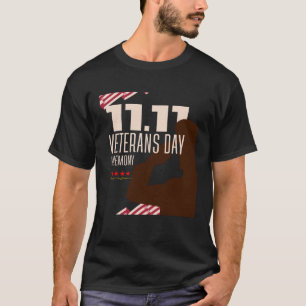 Blue and Red Illustrative Veterans Day 2025 – Patr T-Shirt
