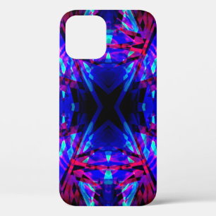 Blue and red kaleidoscope pattern Case-Mate iPhone 12 Case