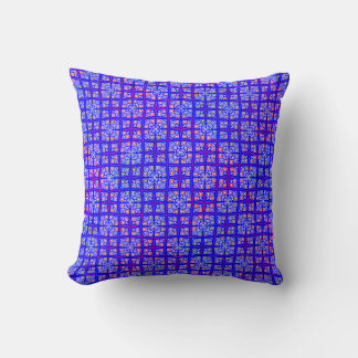 Blue and Red Pattern Colourful Home / Patio Cushion