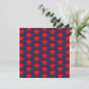 Blue And Red Stars Pattern