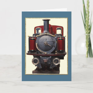 Blue And Red Train Card