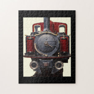 Blue And Red Train  Jigsaw Puzzle