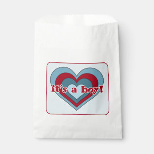 Blue and Red Valentine's Day Baby Shower Bags