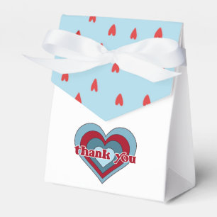 Blue and Red Valentine's Day Baby Shower Favour Bo Box