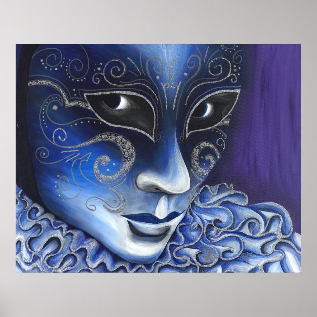 Blue and Silver Flair Poster (Front)