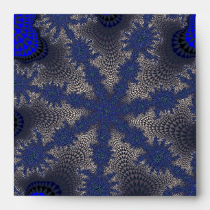 Blue and Silver Starburst Envelope