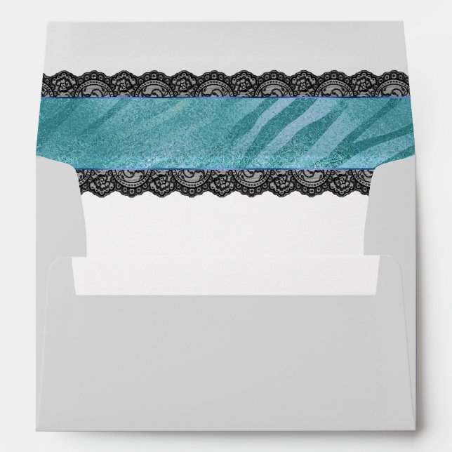 Blue and Silver Wedding Envelopes (Back (Bottom))