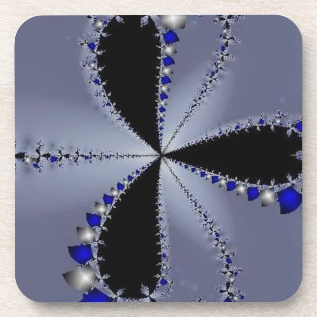 Blue and Silver Wind Mill Coaster (Front)