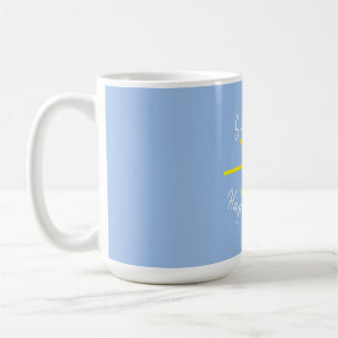 Blue and sunny coffee mug