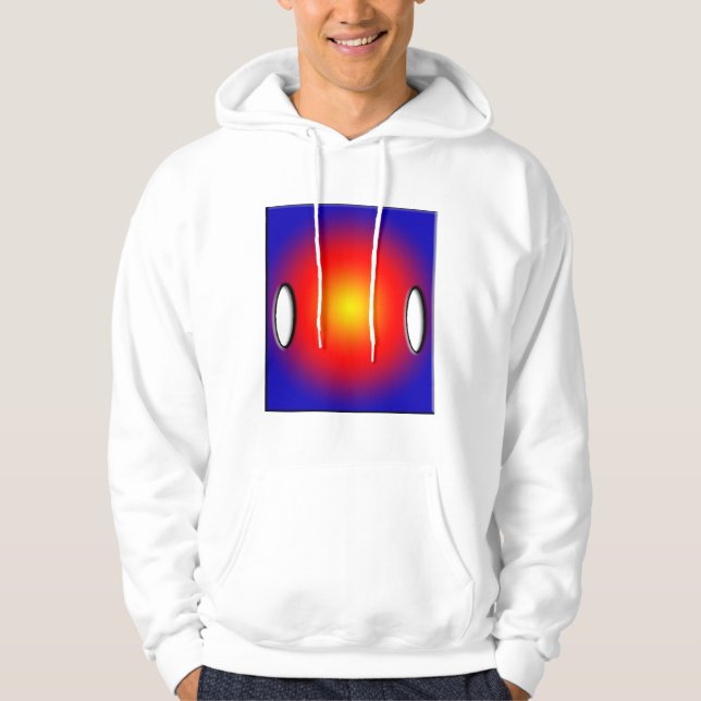Blue and Sunset t-Shirt Design Hoodie (Front)
