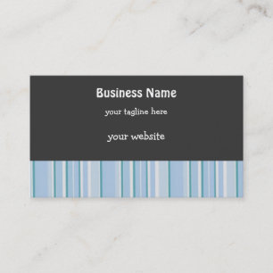 Blue and Teal Stripes Business Card