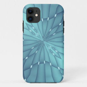 Blue and Turquoise Metallic Star iPhone 11 Case