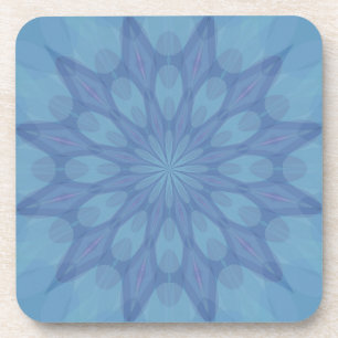 Blue and Turquoise Pattern 2 Coaster