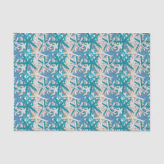 Blue and Turquoise Starfish Tissue Paper