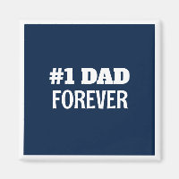 Blue and White #1 Dad Forever Father's Day Gift