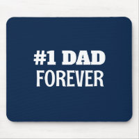  Blue and White #1 Dad Forever Father's Day Gift
