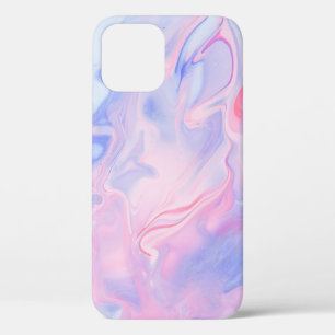 BLUE AND WHITE ABSTRACT PAINTING 5 iPhone 12 CASE