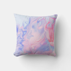 BLUE AND WHITE ABSTRACT PAINTING 5 CUSHION