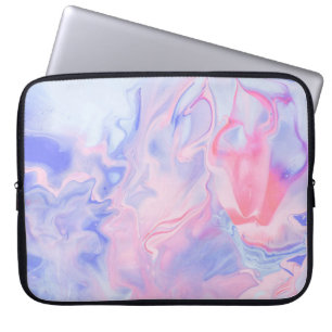 BLUE AND WHITE ABSTRACT PAINTING 5 LAPTOP SLEEVE