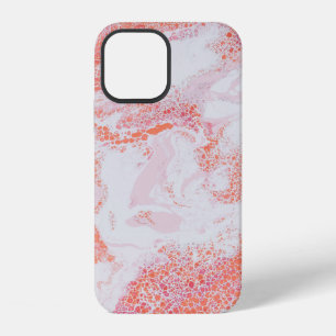 Blue and white abstract painting iPhone 12 case