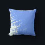 Blue and White Abstract Pattern Seaside Cushion<br><div class="desc">Simple, elegant, modern and trendy blue and white abstract pattern pillow. Made in the U.S.A. from the highest quality cotton or polyester.This trendy and stylish design will enhance any home decor, office or dorm room. A great gift for yourself or someone special. Personalise your gift by adding your own name...</div>