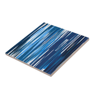 Blue and White abstract Tile