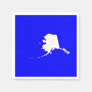 Blue and White Alaska Napkin