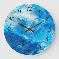 Blue and White Artistic Digital Cube Art
