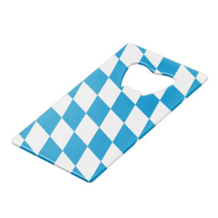 Blue and White Bavaria Diamond Flag Pattern