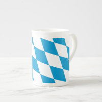 Blue and White Bavaria Diamond Flag Pattern