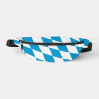 Blue and White Bavaria Diamond Flag Pattern