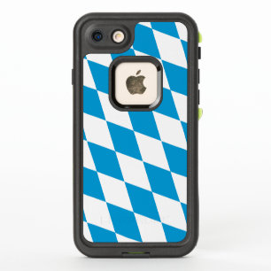 Blue and White Bavaria Diamond Flag Pattern
