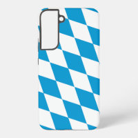 Blue and White Bavaria Diamond Flag Pattern