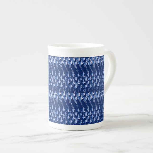 Blue and White by the Sea Bone China Mug (Front Right)