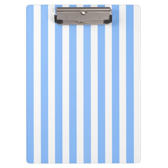 Blue and white candy stripes clipboard (Front)