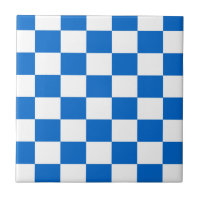 Blue and White Checkerboards