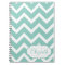 Blue and White Chevron Personalised Notebook