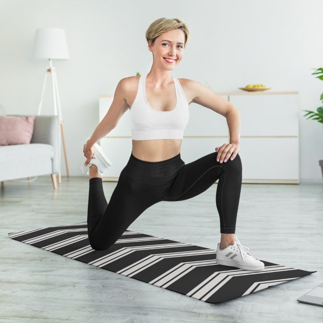 Blue And White Chevrons Yoga Mat (Creator Uploaded)