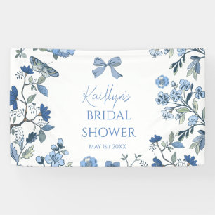 Blue and White Chinoiserie Banner