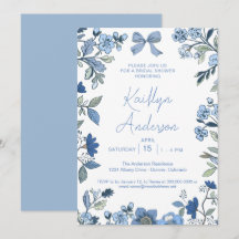 Blue and White Chinoiserie Bridal Shower